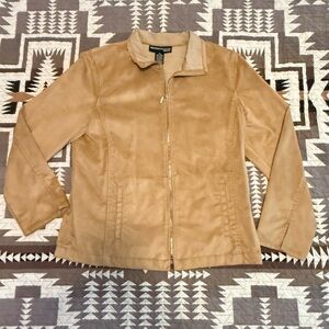 Tan Suede Jacket SZ 8 Petite